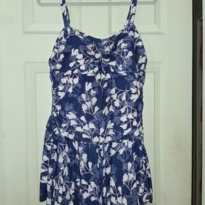 Floral Blue Kids One Piece